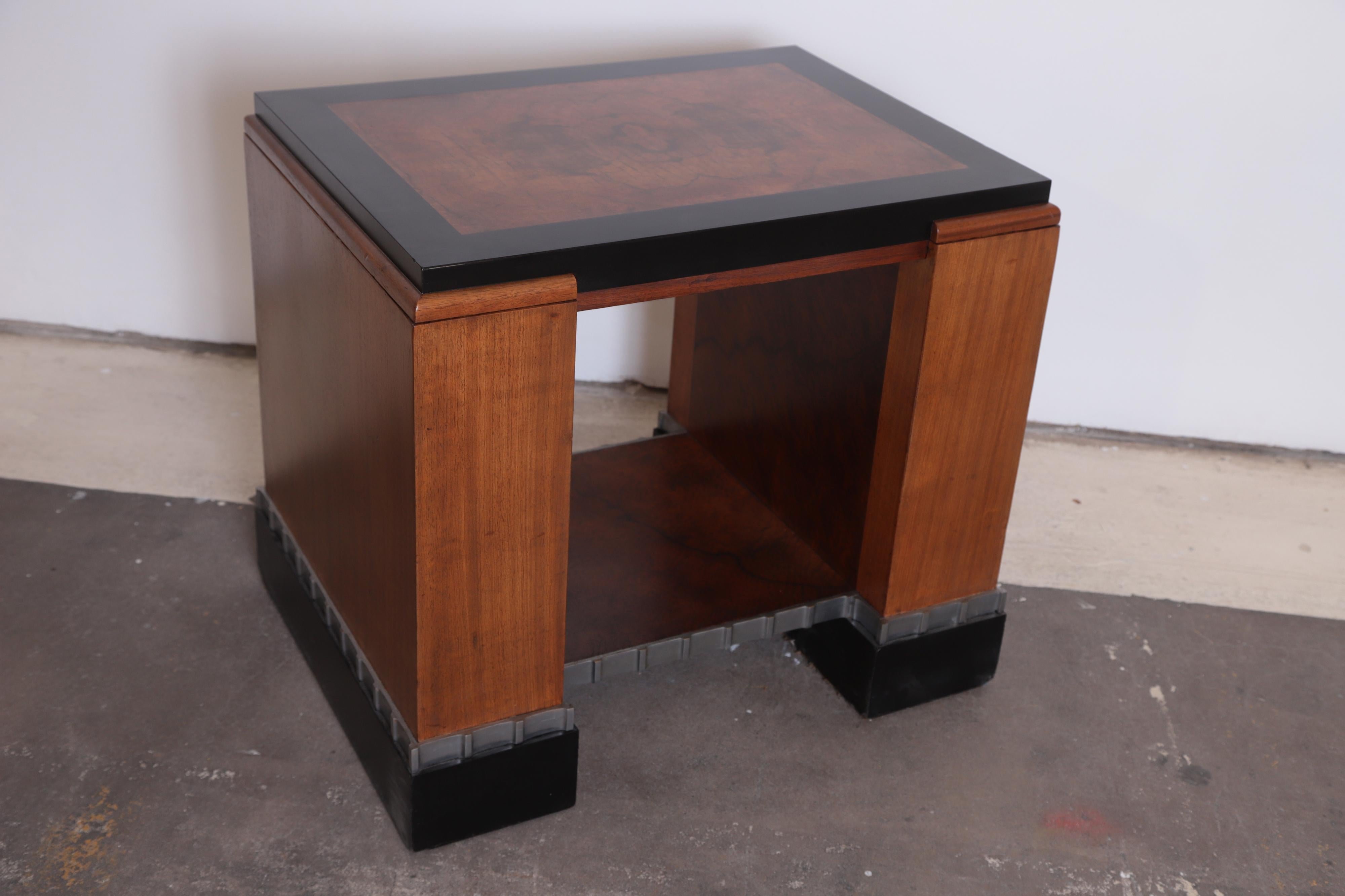 Machine Age Art Deco Paul Frankl Skyscraper Library Occasional Table  Reduced 1