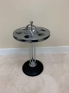 Machine Age Art Deco Railroad Drink, Smoking Stand Circa 1930’s