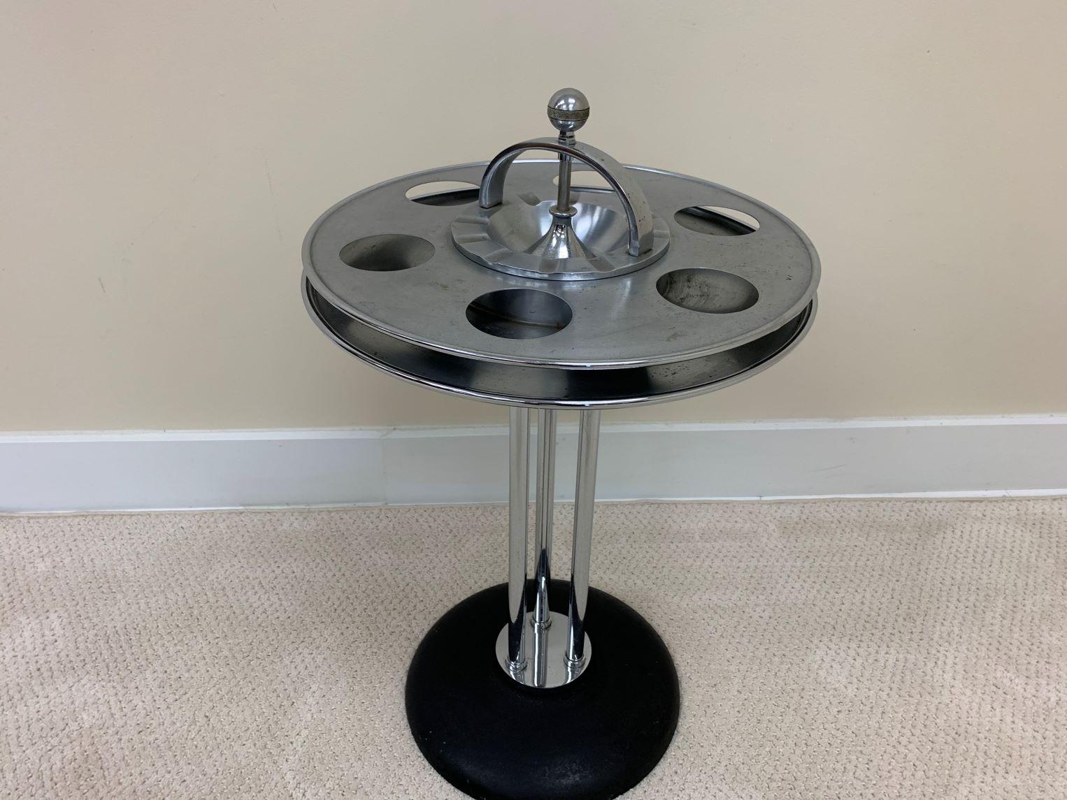 art deco smoking stand