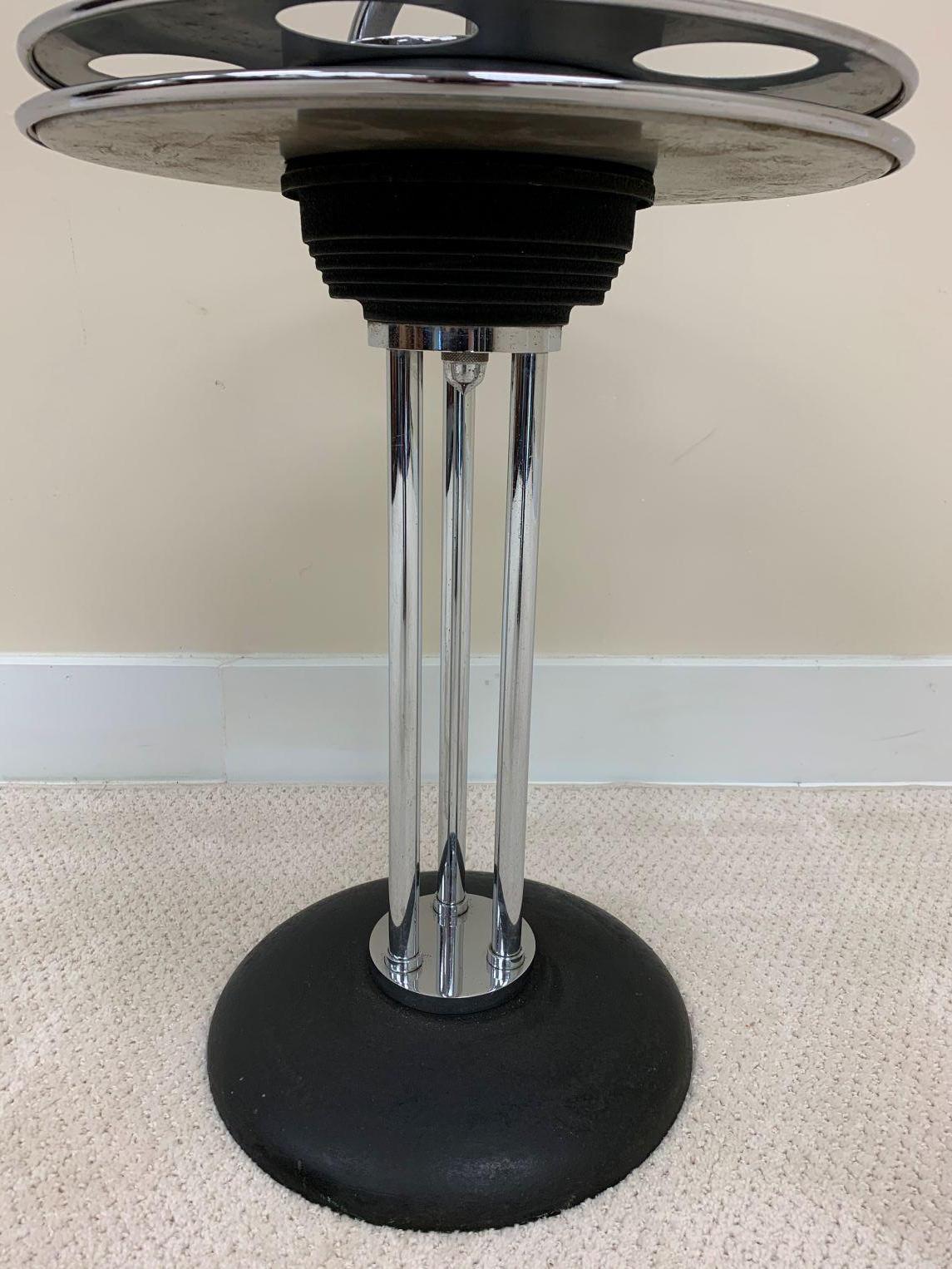 American Machine Age Art Deco Railroad Drink, Smoking Stand Circa 1930’s