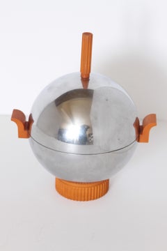 Machine Age Art Deco Revere Ice Bucket / Server Catalin and Chrome