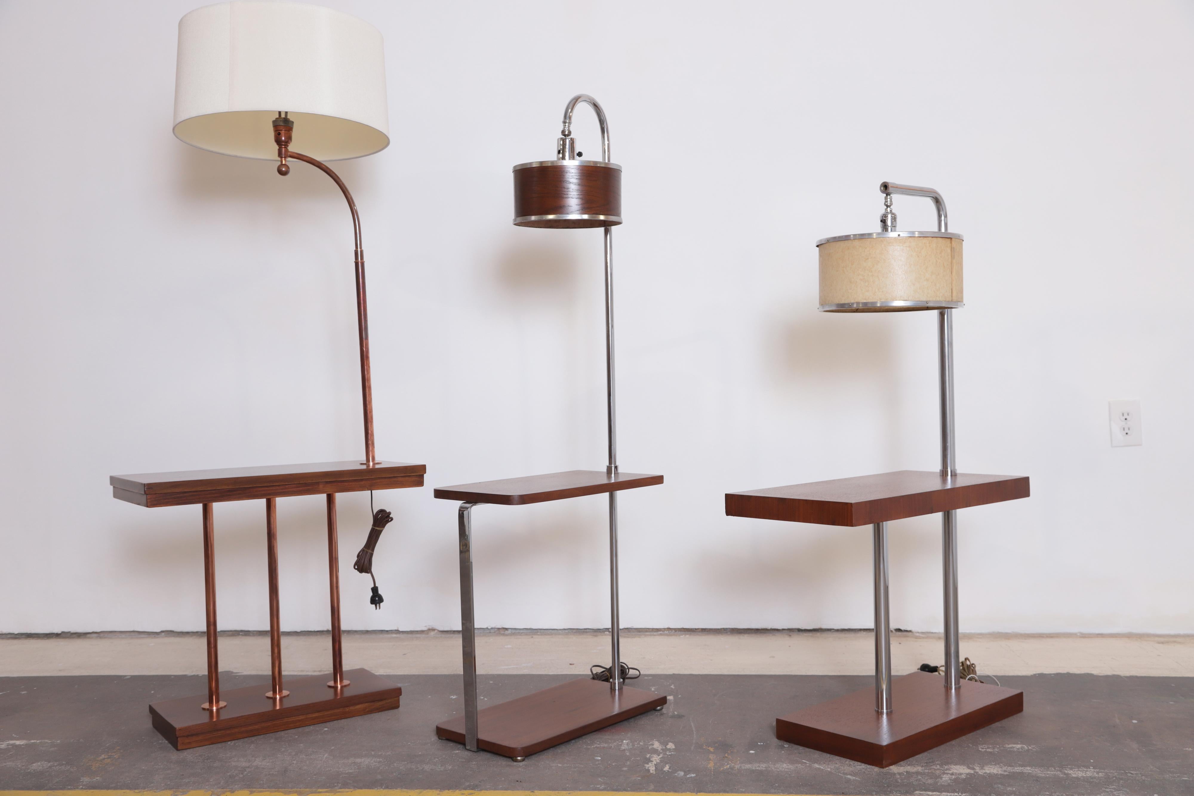 Machine Age Art Deco Side/Lamp Tables, Manner of Walter Von Nessen  Middle SOLD For Sale 4