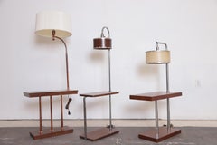 Machine Age Art Deco Side/Lamp Tables, Manner of Walter Von Nessen  Middle SOLD