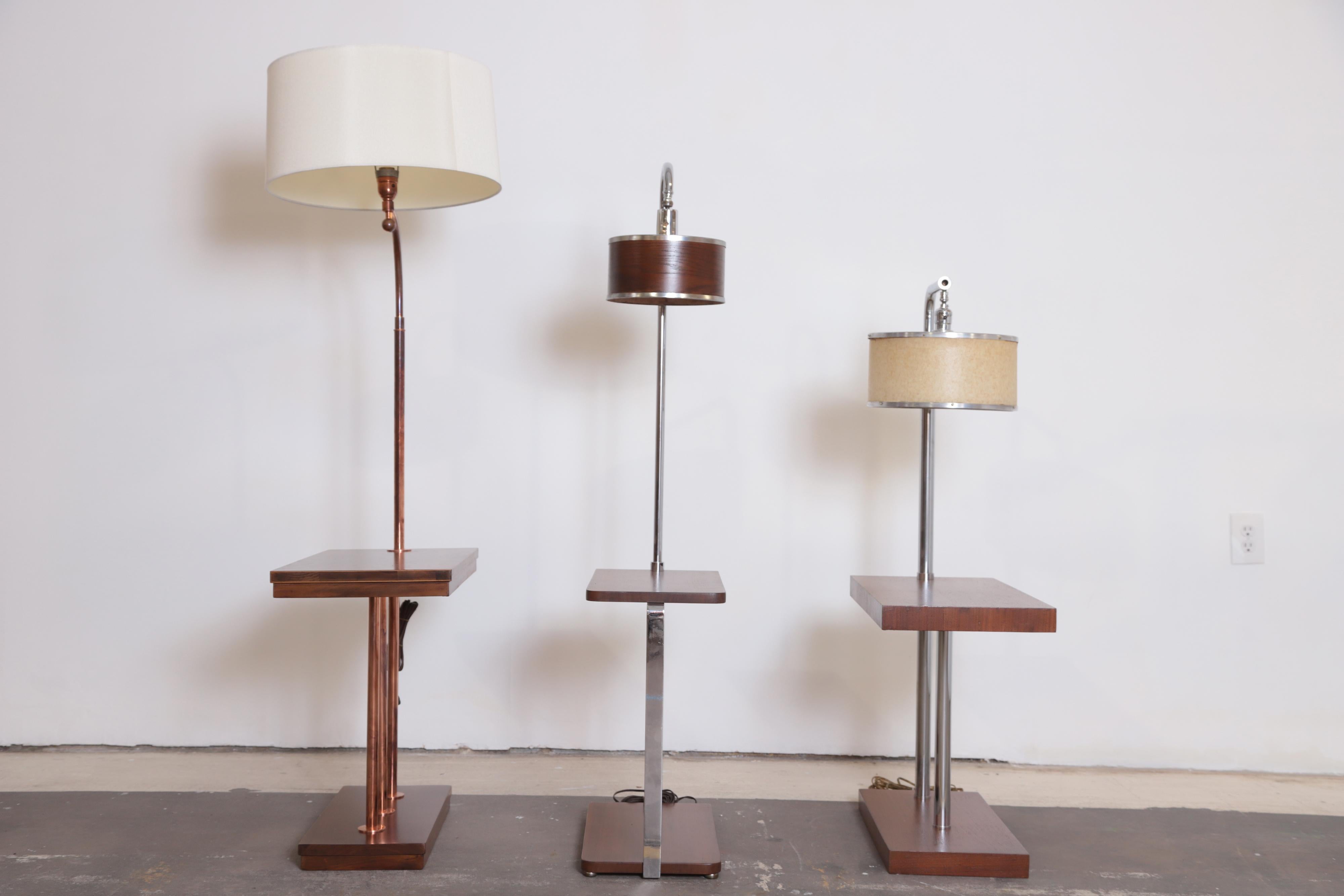 Machine Age Art Deco Side/Lamp Tables, Manner of Walter Von Nessen  Middle SOLD For Sale 3