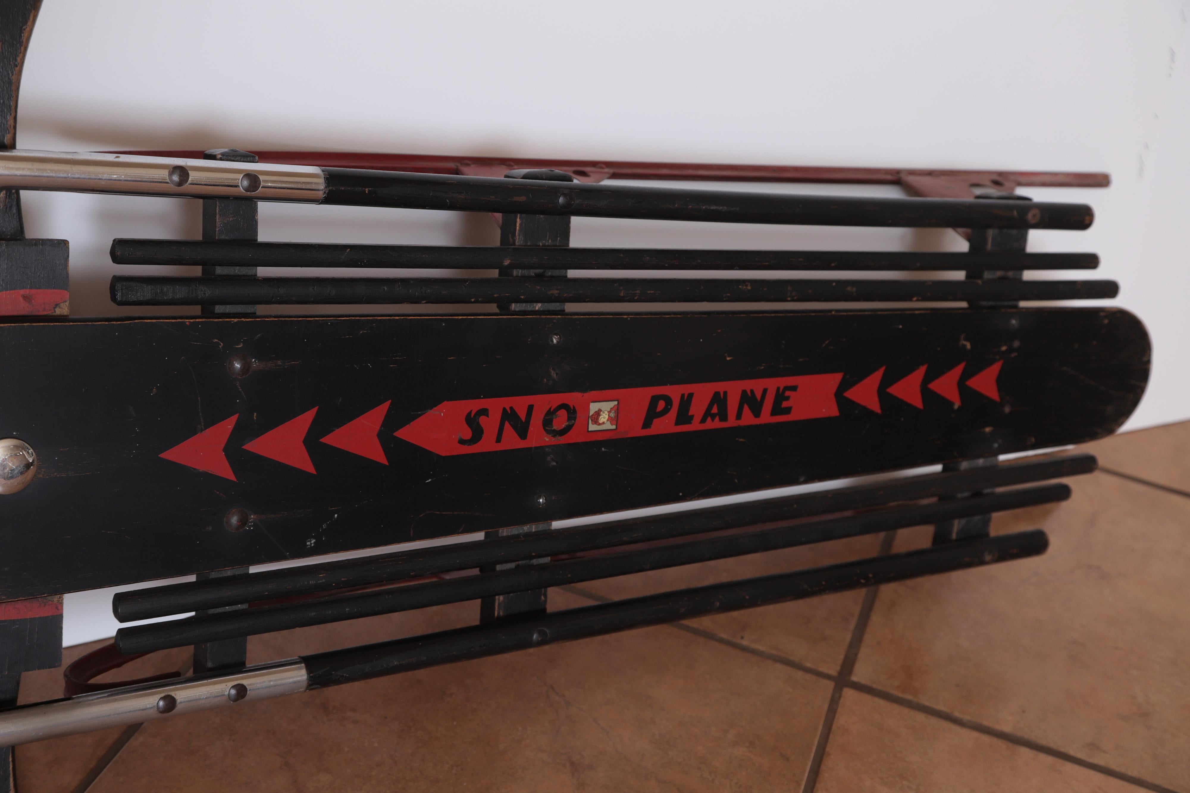 Machine Age Art Deco Skippy Sno - Plane Sled, Van Doren & Rideout Patented 1934 For Sale 2