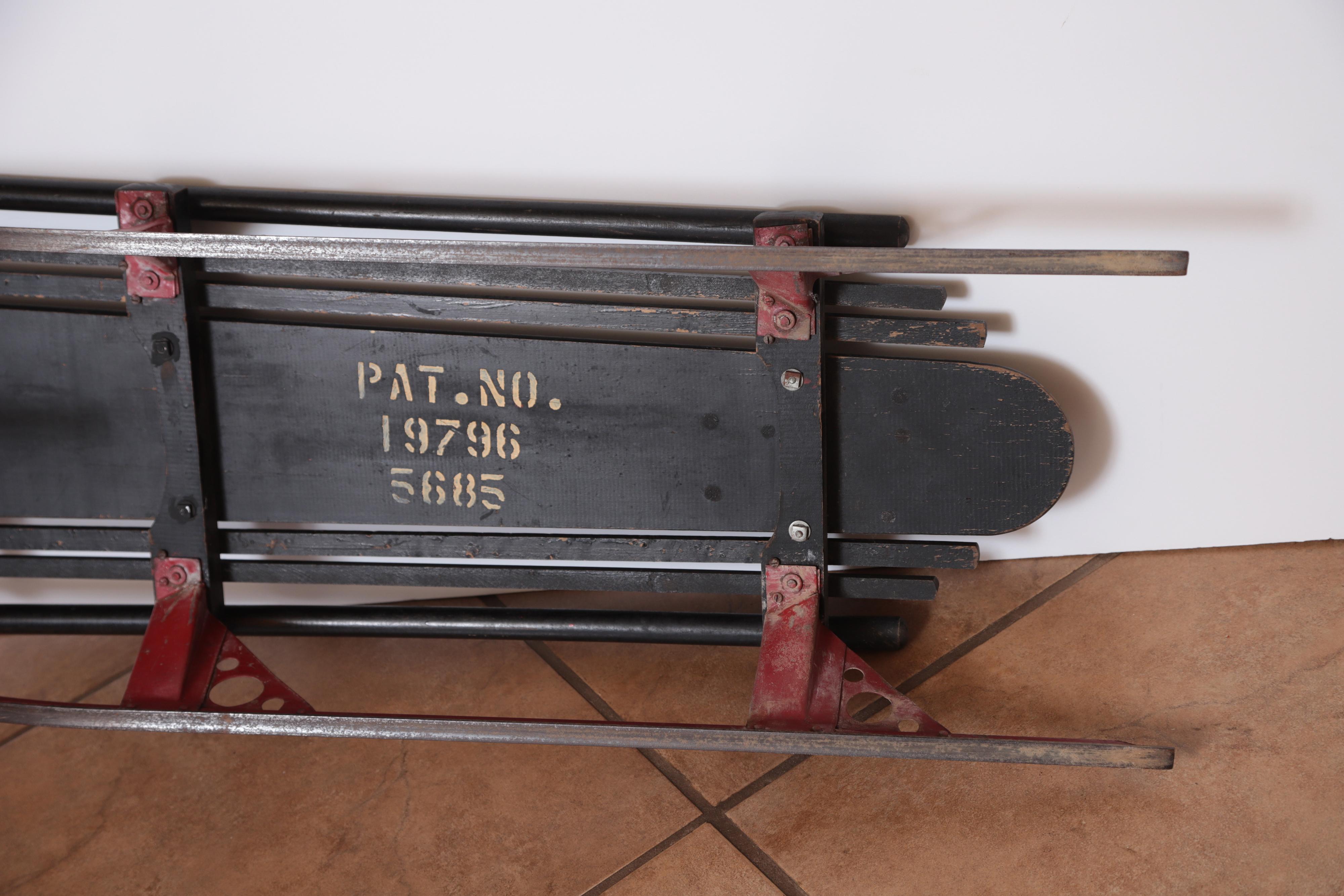 Machine Age Art Deco Skippy Sno - Plane Sled, Van Doren & Rideout Patented 1934 For Sale 9