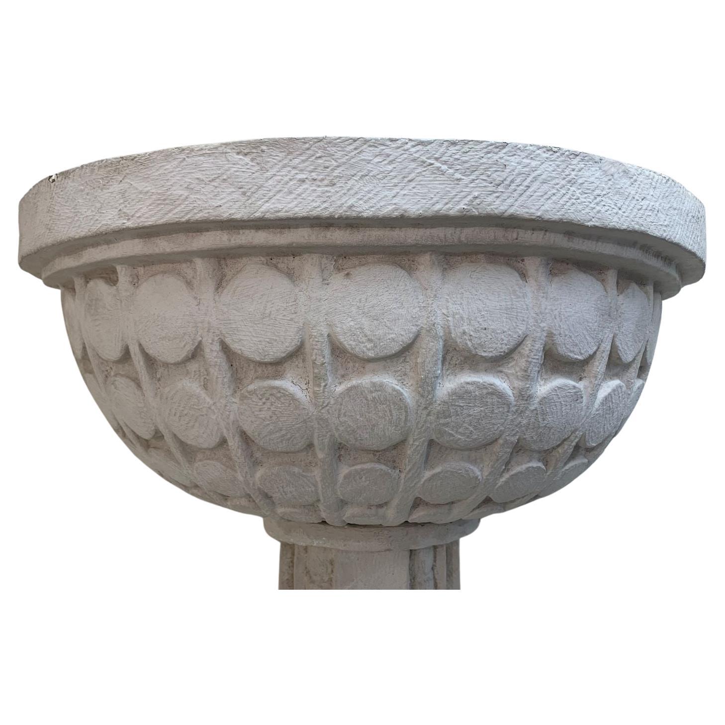 Machine Age Art Deco Skyscraper Plaster Sconces, circa 1930s 1