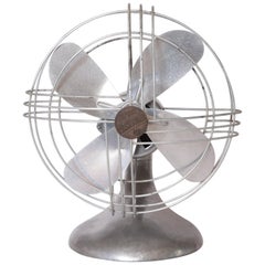 Used Machine Age Art Deco Streamline Aluminum Zephyr Airkooler Goose-Neck Fan