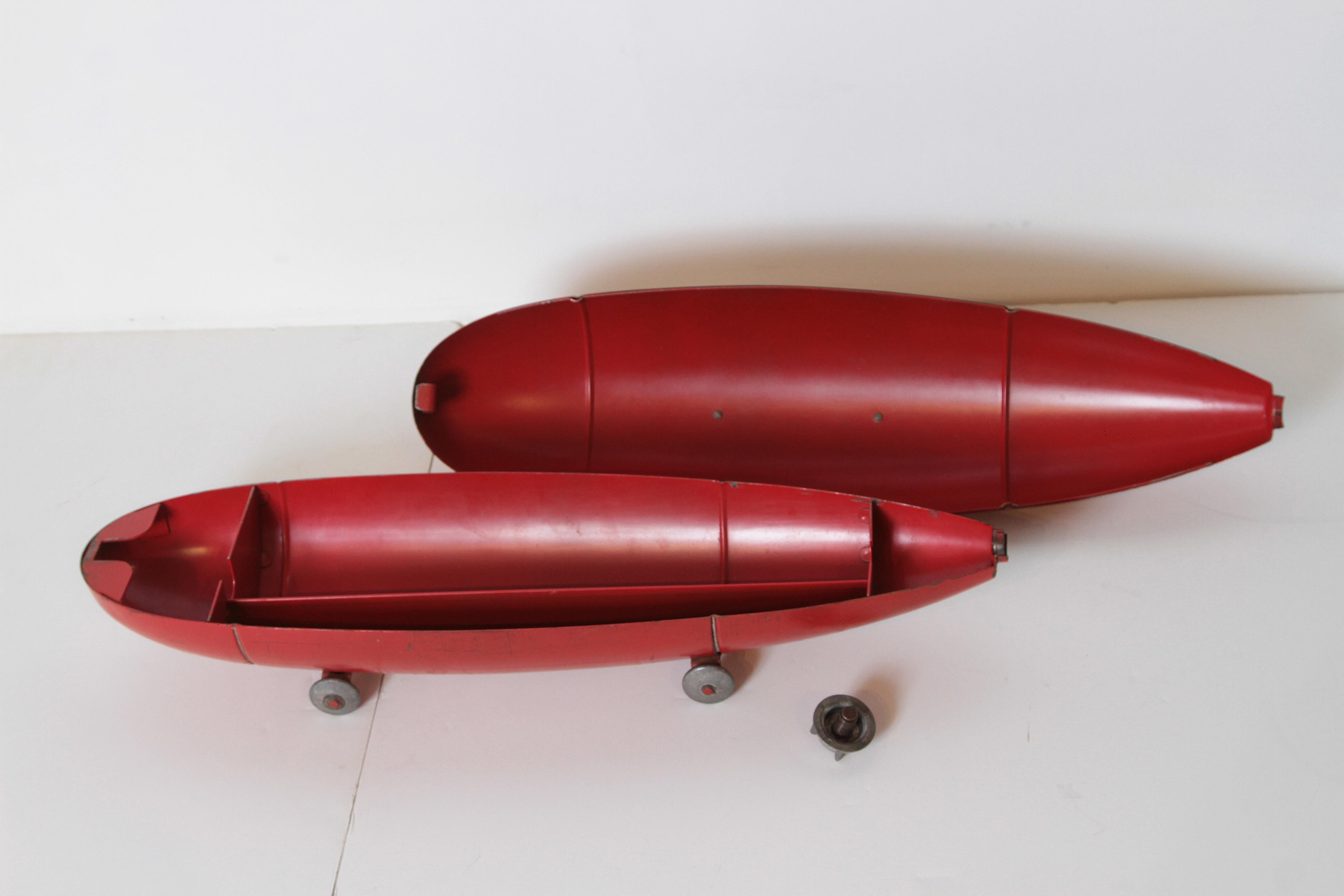 Machine Age Art Deco Streamline Blackhawk Werkzeugkasten:: Zeppelin:: Torpedo:: Bombe 4