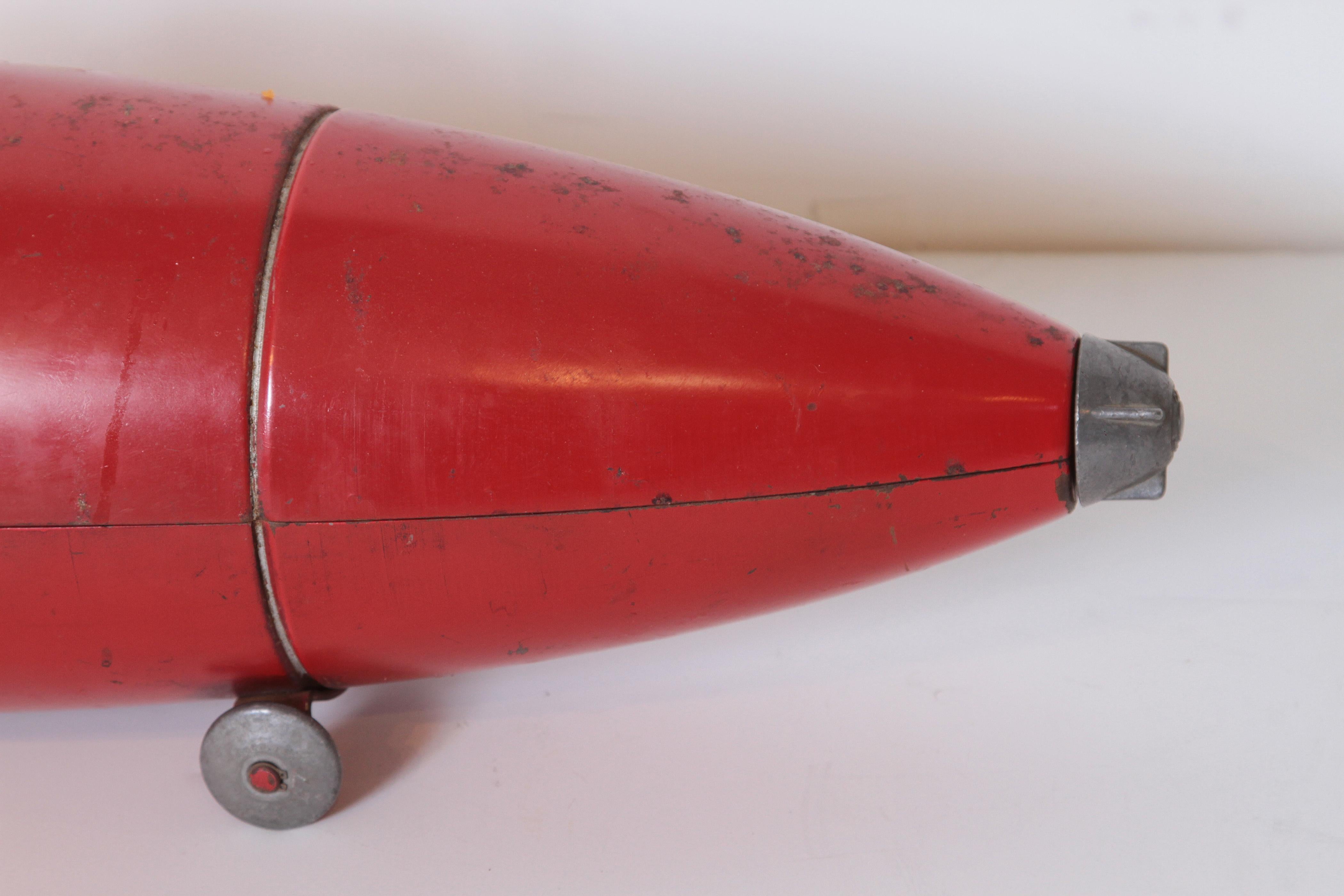 Machine Age Art Deco Streamline Blackhawk Werkzeugkasten:: Zeppelin:: Torpedo:: Bombe (Mitte des 20. Jahrhunderts)