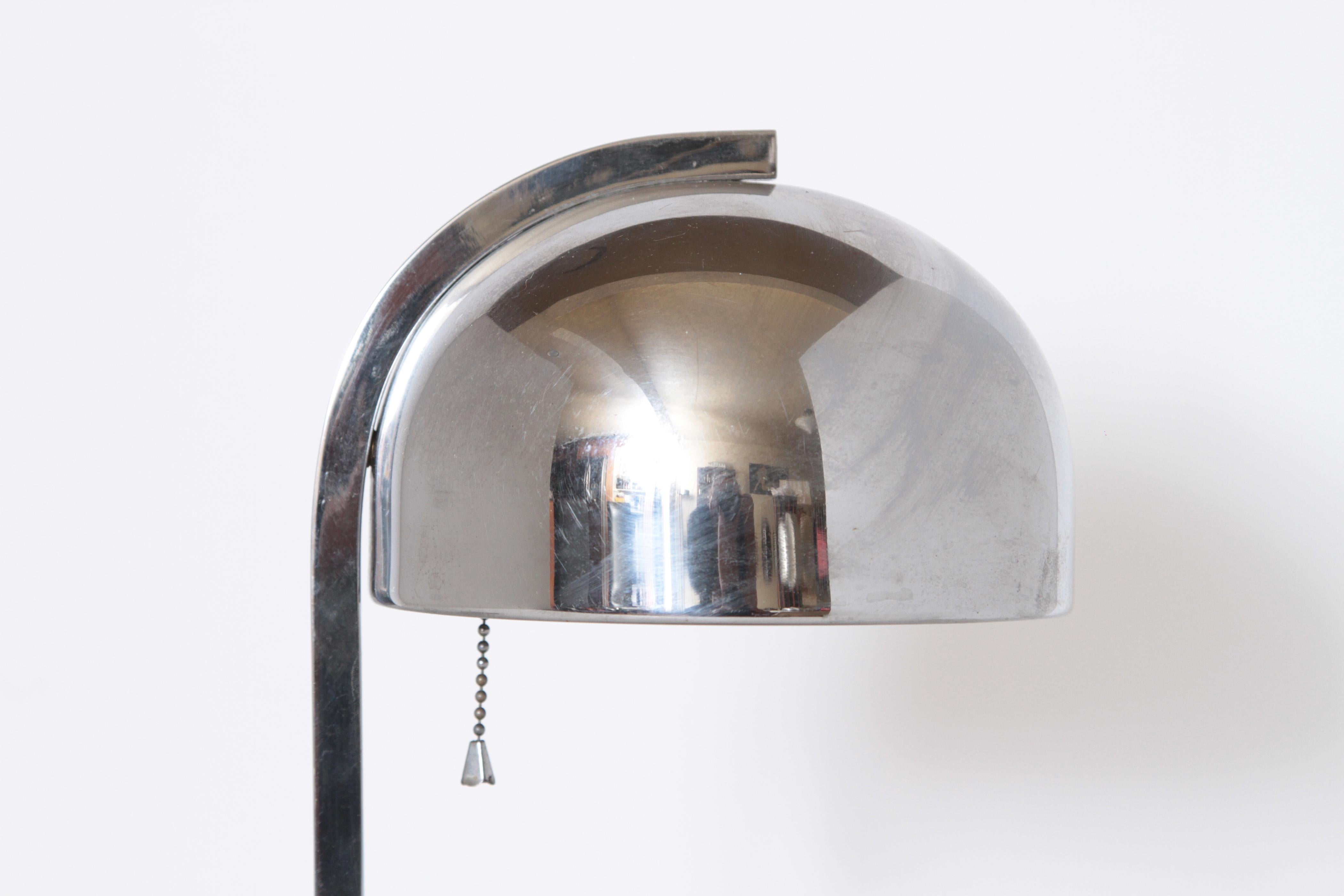 Machine Age Art Deco Streamline Chrome Table Lamp in Donald Deskey Manner 1