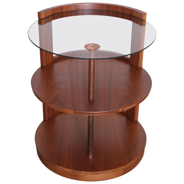 Machine Age Art Deco Streamline Gilbert Rohde for Kroehler Cocktail Table For Sale