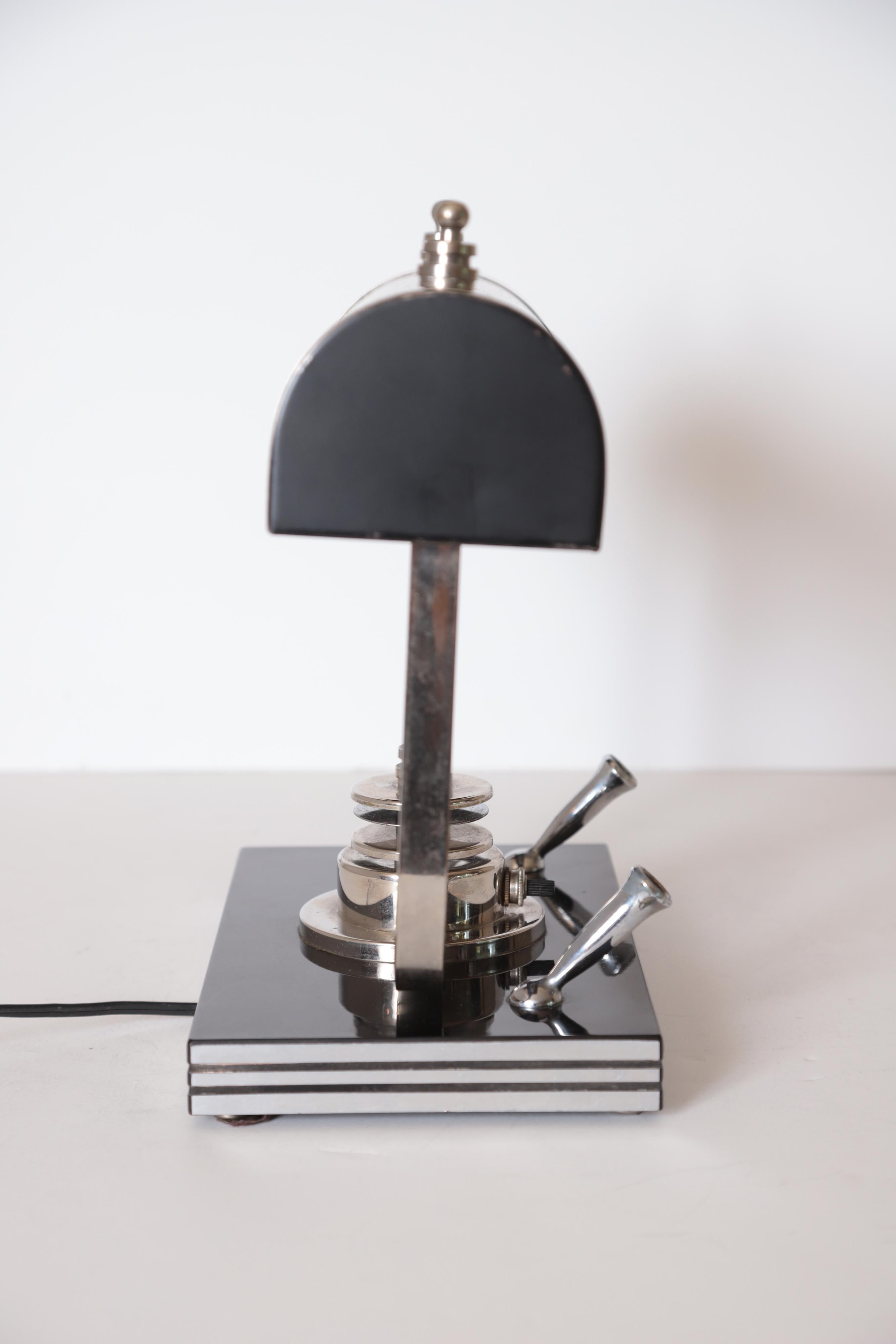 Machine Age Art Deco Streamline Markel Desk Lamp Jeweler's Lamp Banker's Lamp 4