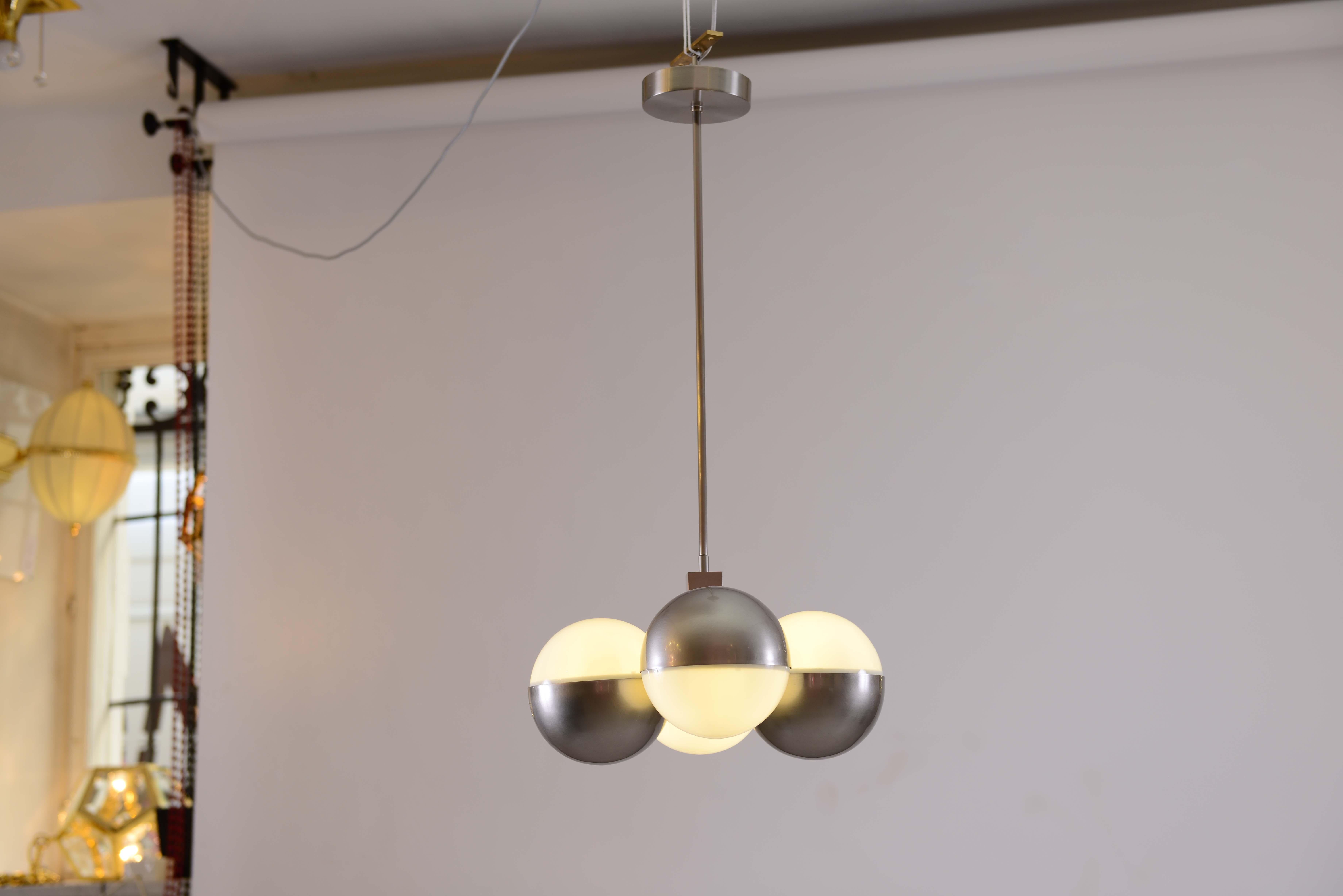 Machine Age, Art Deco Style Ceiling Lamp, Re-Edition In New Condition For Sale In Vienna, AT