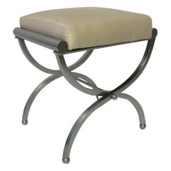 Retro Machine Age Art Deco Vanity Stool