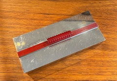 Machine Age Art Deco Wood Lined Lidded Box by Chase & Co.