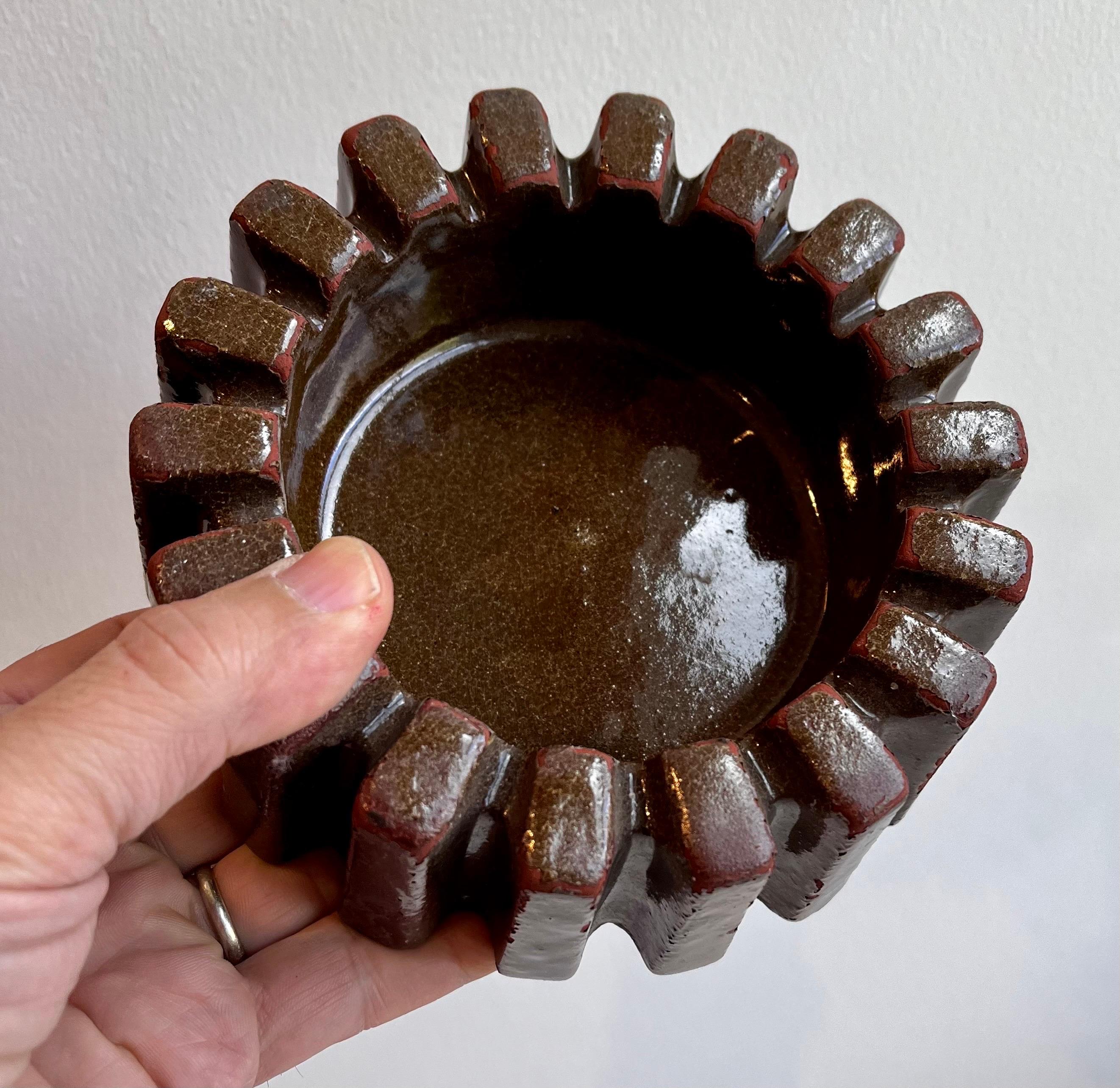 20th Century Machine Age Ashtray or Catchall in the form of a Gear For Sale