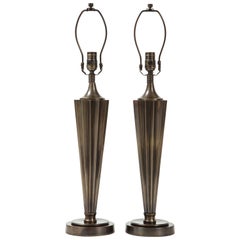 Machine Age Bronze Lamps