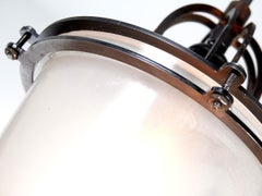 Machine Age Frosted Long Dome Pendent
