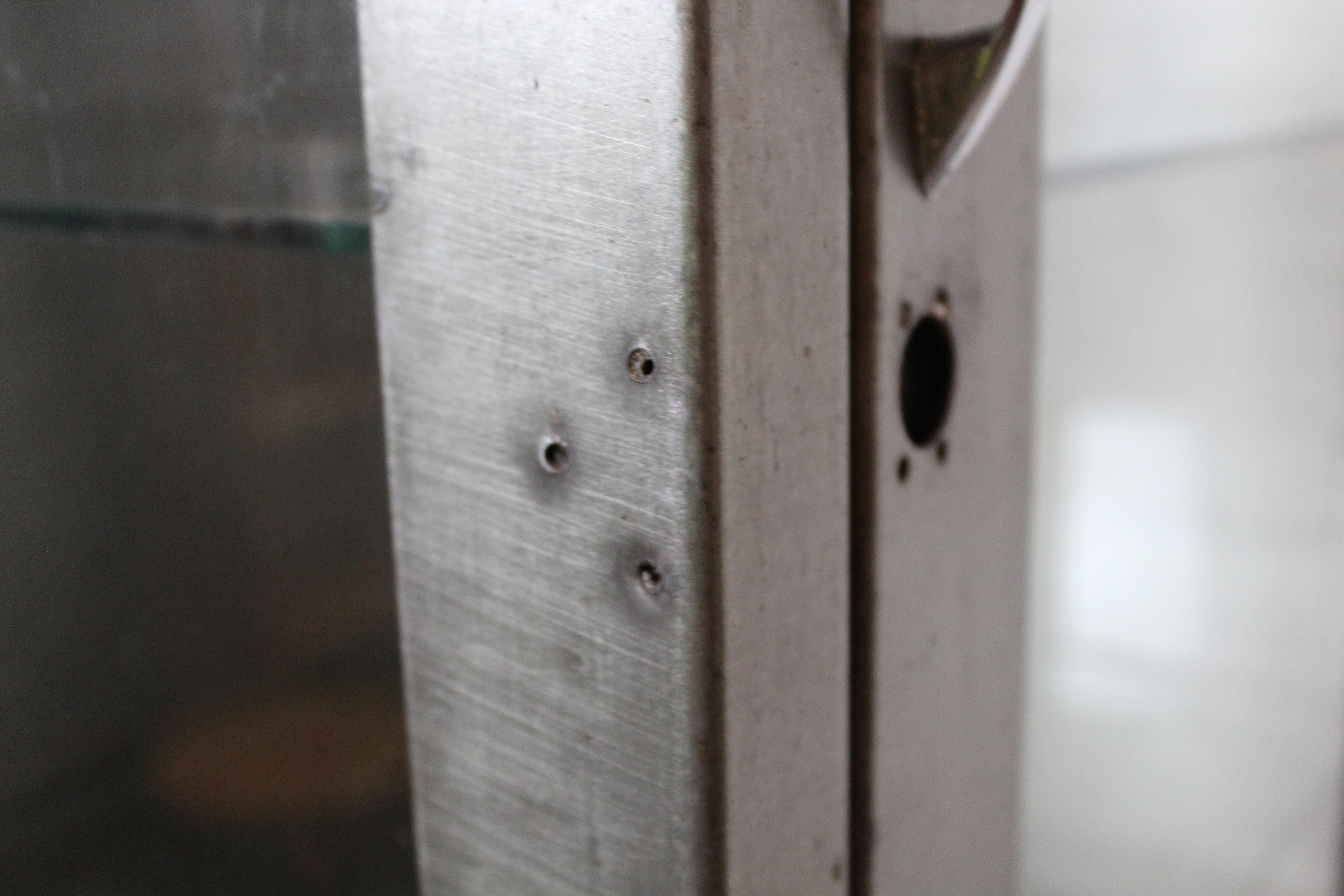 Machine Age Industrial Metal Medical Cabinet For Sale 4