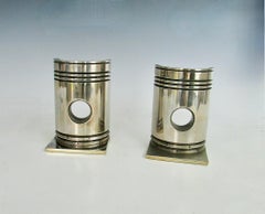 Sujetalibros Pistón Niquelado Industrial Machine Age