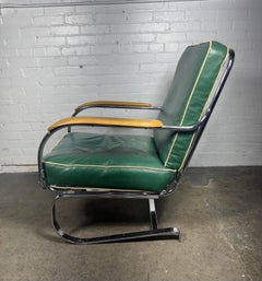 Silla de salón "SPRINGER" de Machine Age KEM Weber para Lloyd Chrome