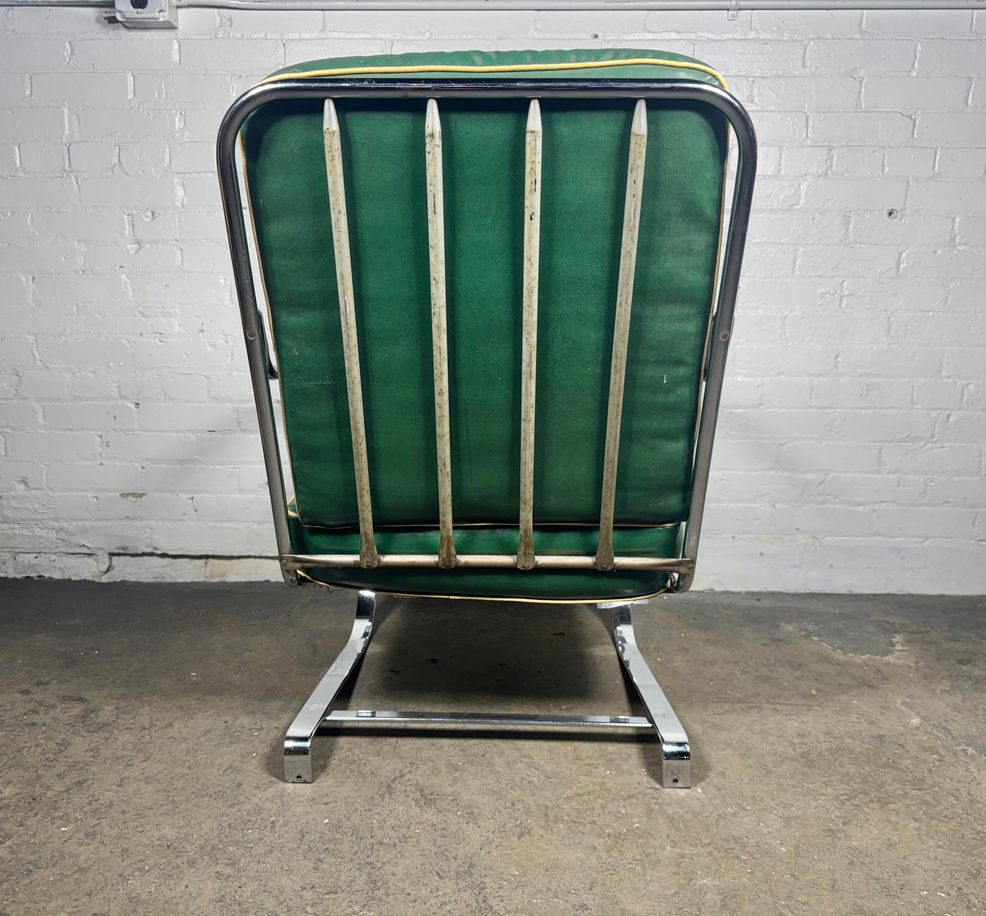 Art déco Machine Age KEM Weber pour Lloyd Chaise longue 