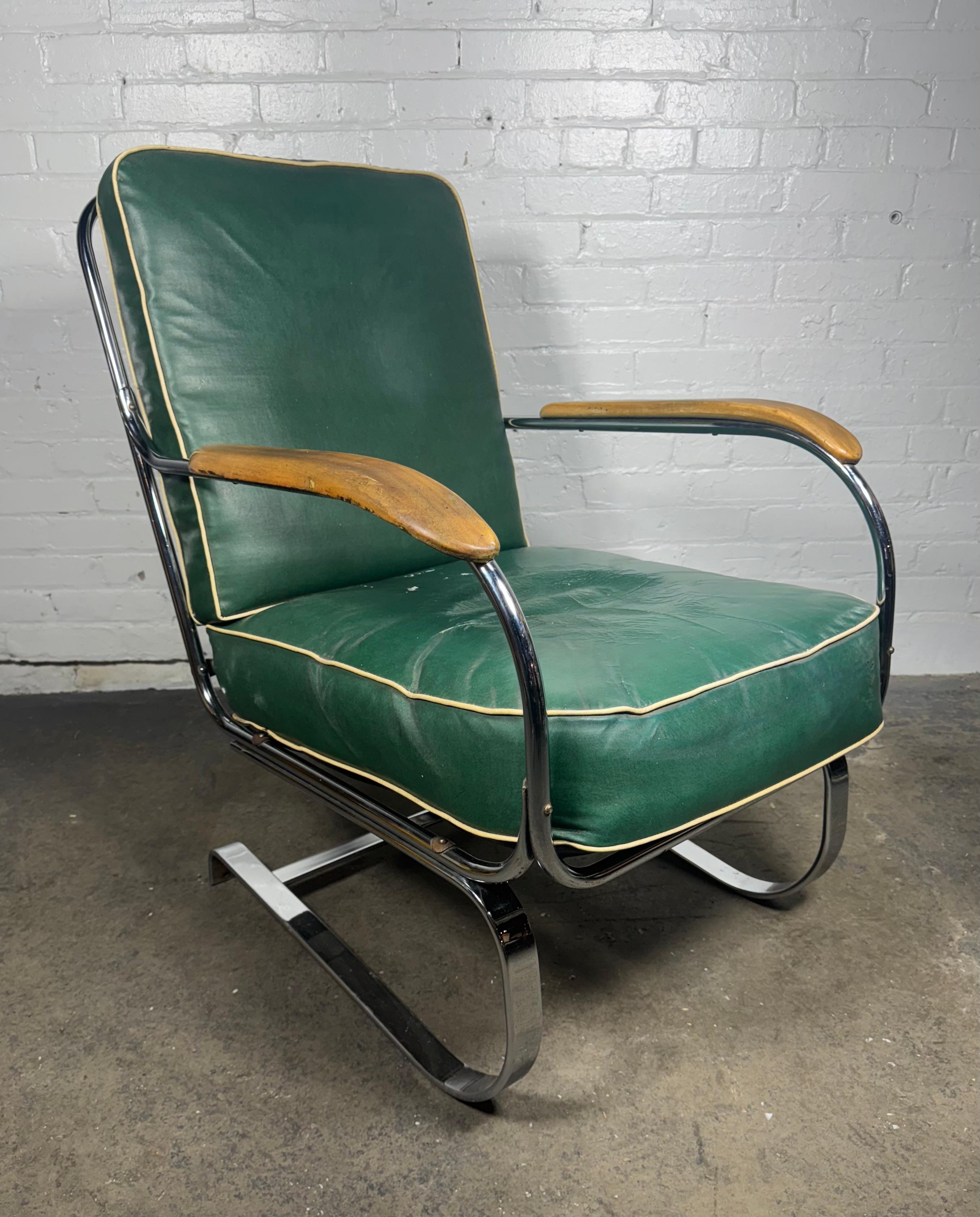 Milieu du XXe siècle Machine Age KEM Weber pour Lloyd Chaise longue 
