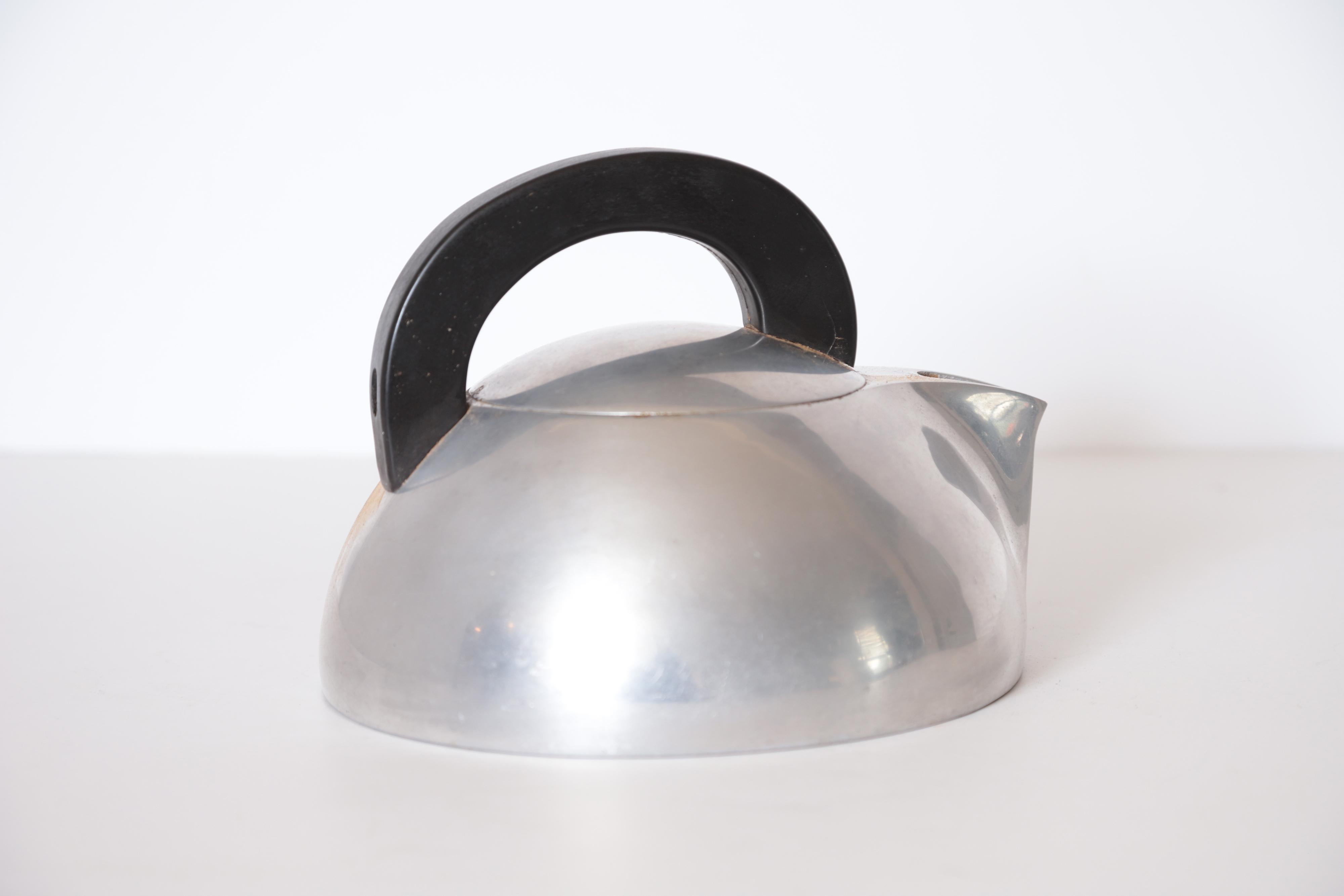 Enameled Machine Age Magnalite Water Kettle Industrial Design Classic John Gordon Rideout