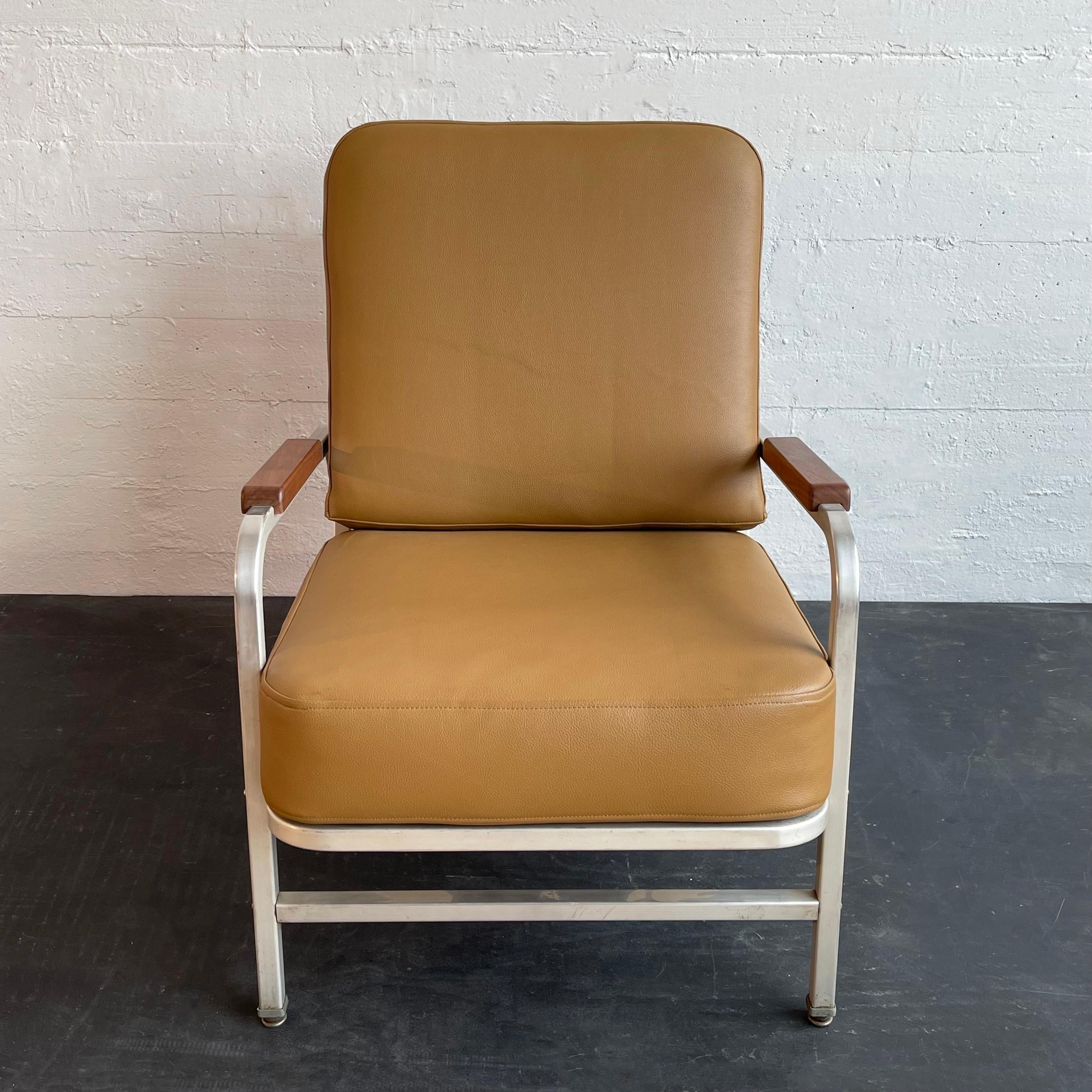 Machine-Age Mid-Century Aluminum Lounge Chair For Sale 2