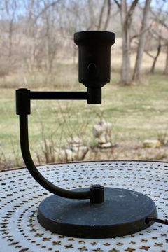 Machine Age Nessen Swing Arm Brass Table Lamp