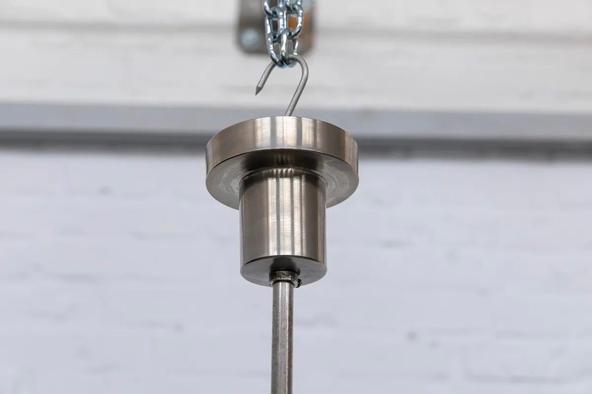 Machine-Age Nickel-Plated Chandelier, Inspired by Fritz Lang’s Metropolis Alemán en venta