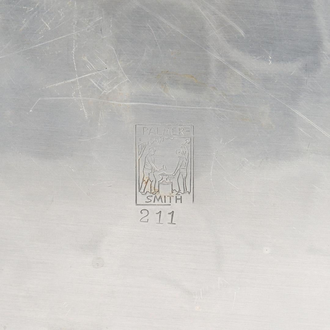 Boîte de table en aluminium signée Machine Age avec poignée en forme d'éléphant par Palmer Smith en vente 9