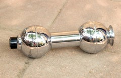 Machine Age Standing Chrome Dumbbell Cocktail Shaker, circa 1930s