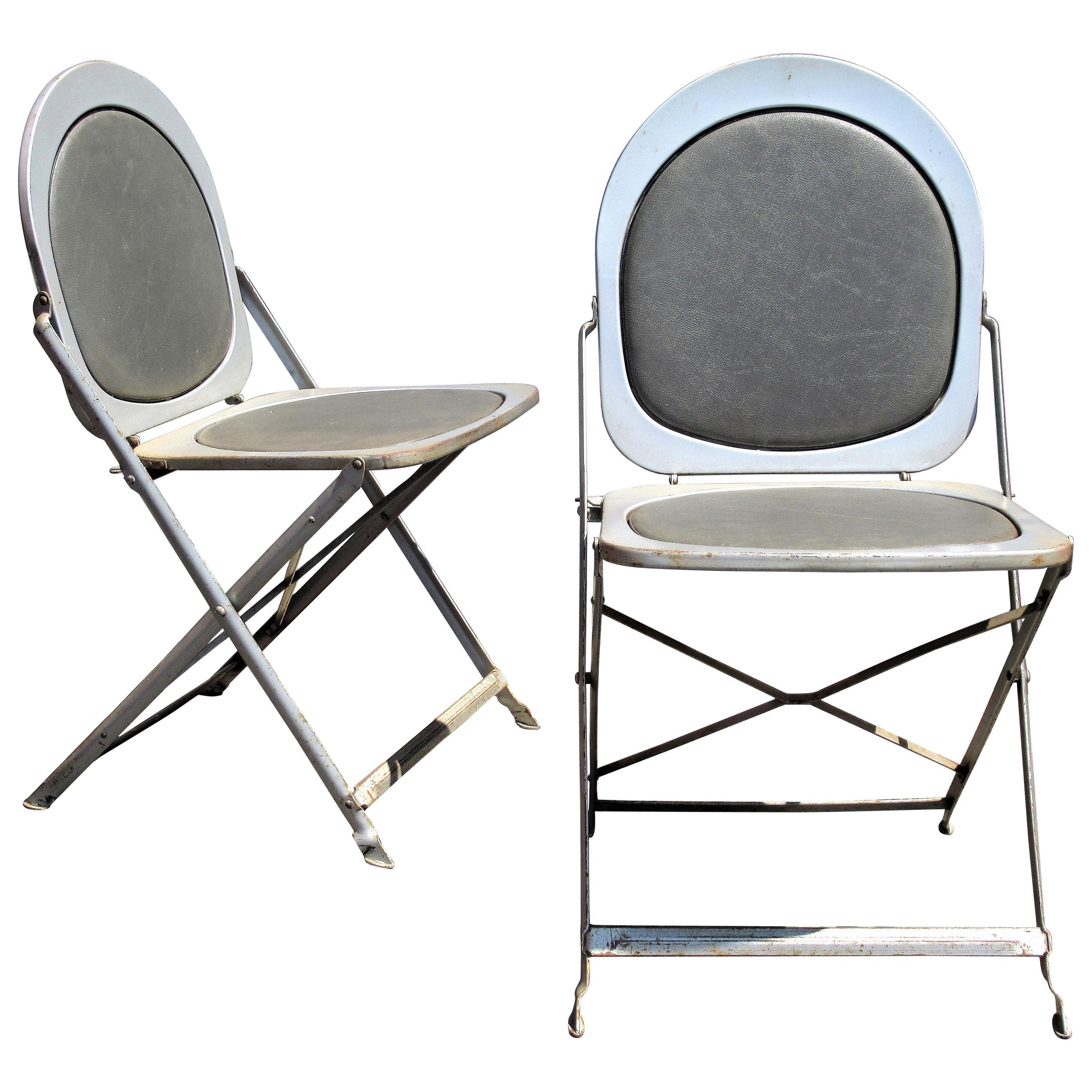 Machine Age Steel Folding Chairs