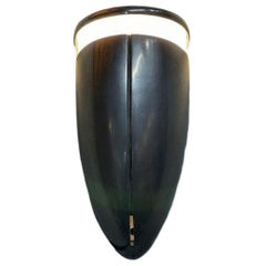 A Machine Age Streamline Brushed Aluminum Wall Sconce, 12 available