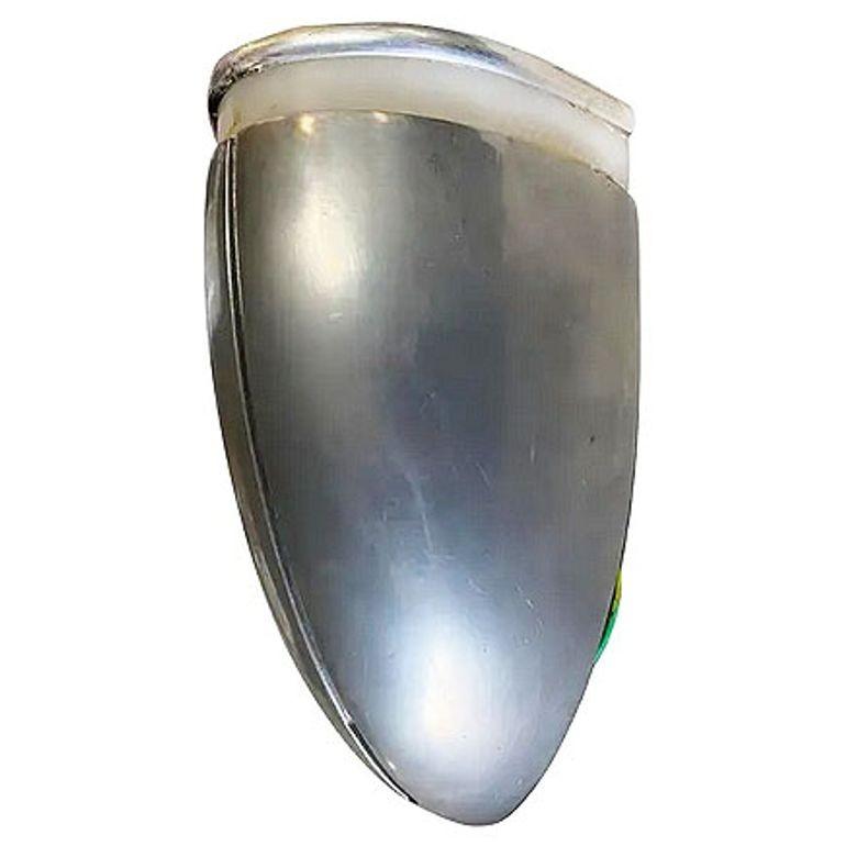 Una lampada da parete in alluminio spazzolato di Machin Age Streamline, disponibile in 12 esemplari In condizioni ottime in vendita a Van Nuys, CA