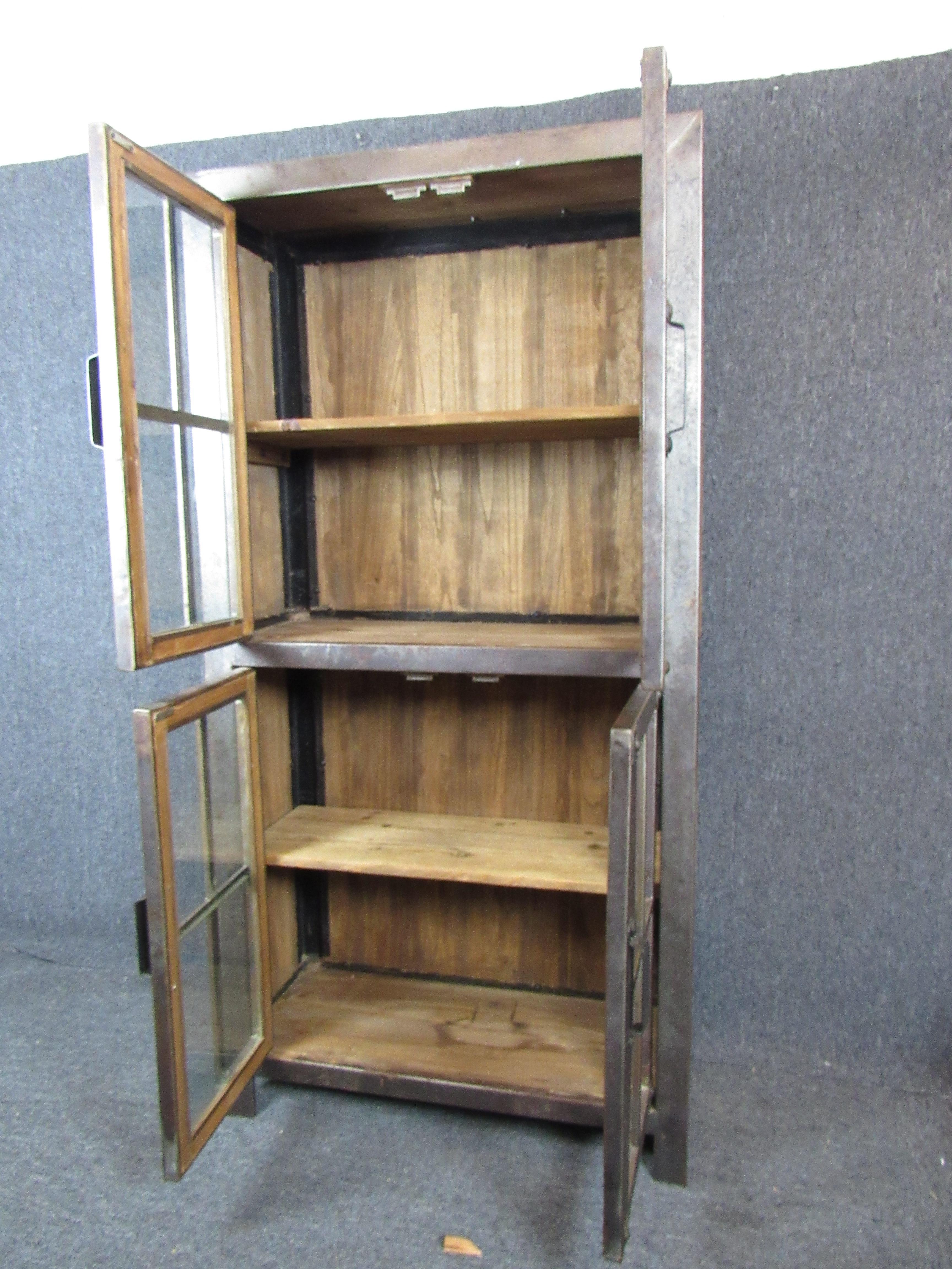 20th Century Machine Age Style Tall Cabinet