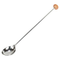 Machine Age Watson Sterling Silver Cocktail Spoon / Stirrer with Bakelite Handle