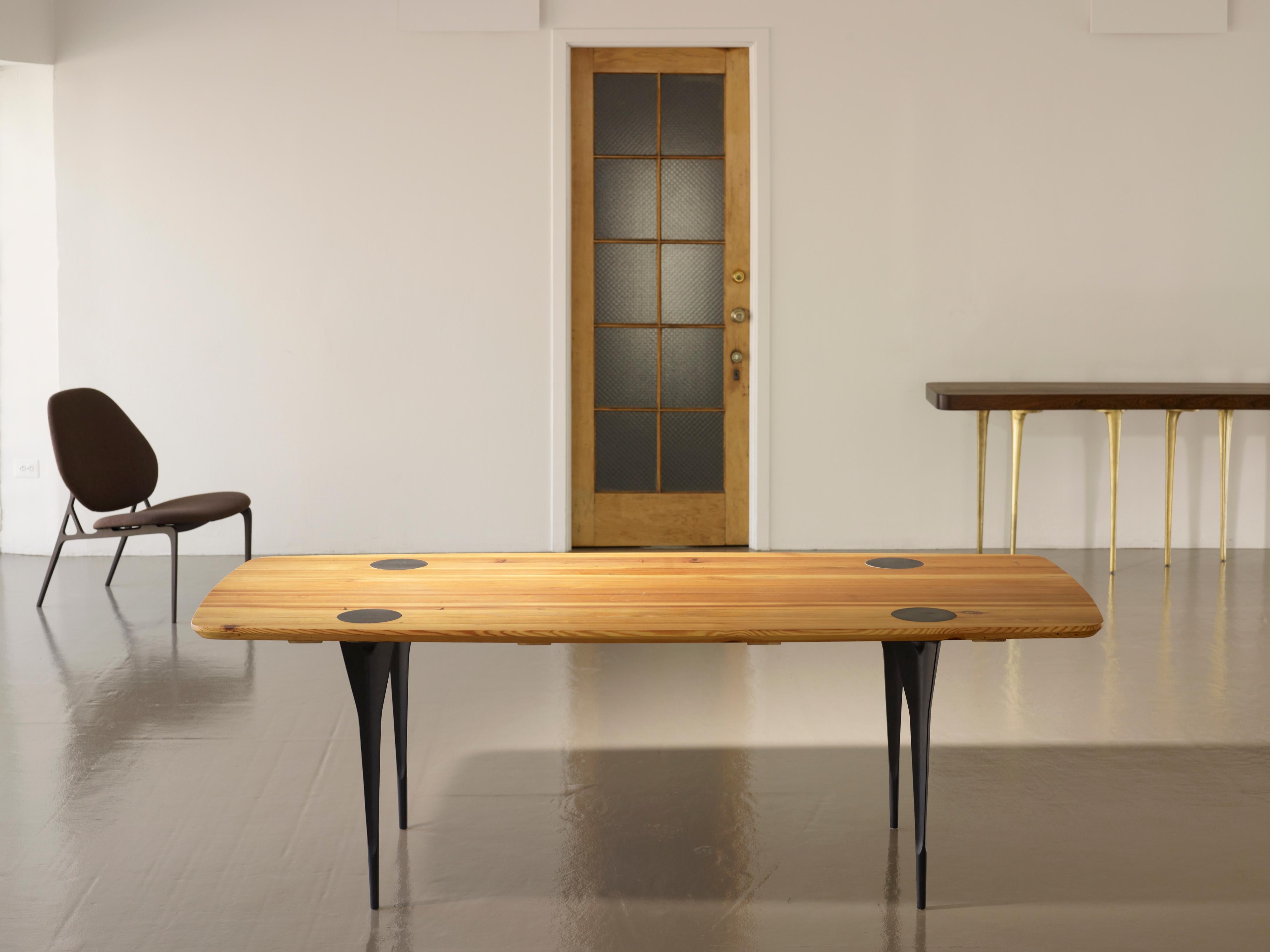 Table de salle à manger à pieds mécaniques en vente 8