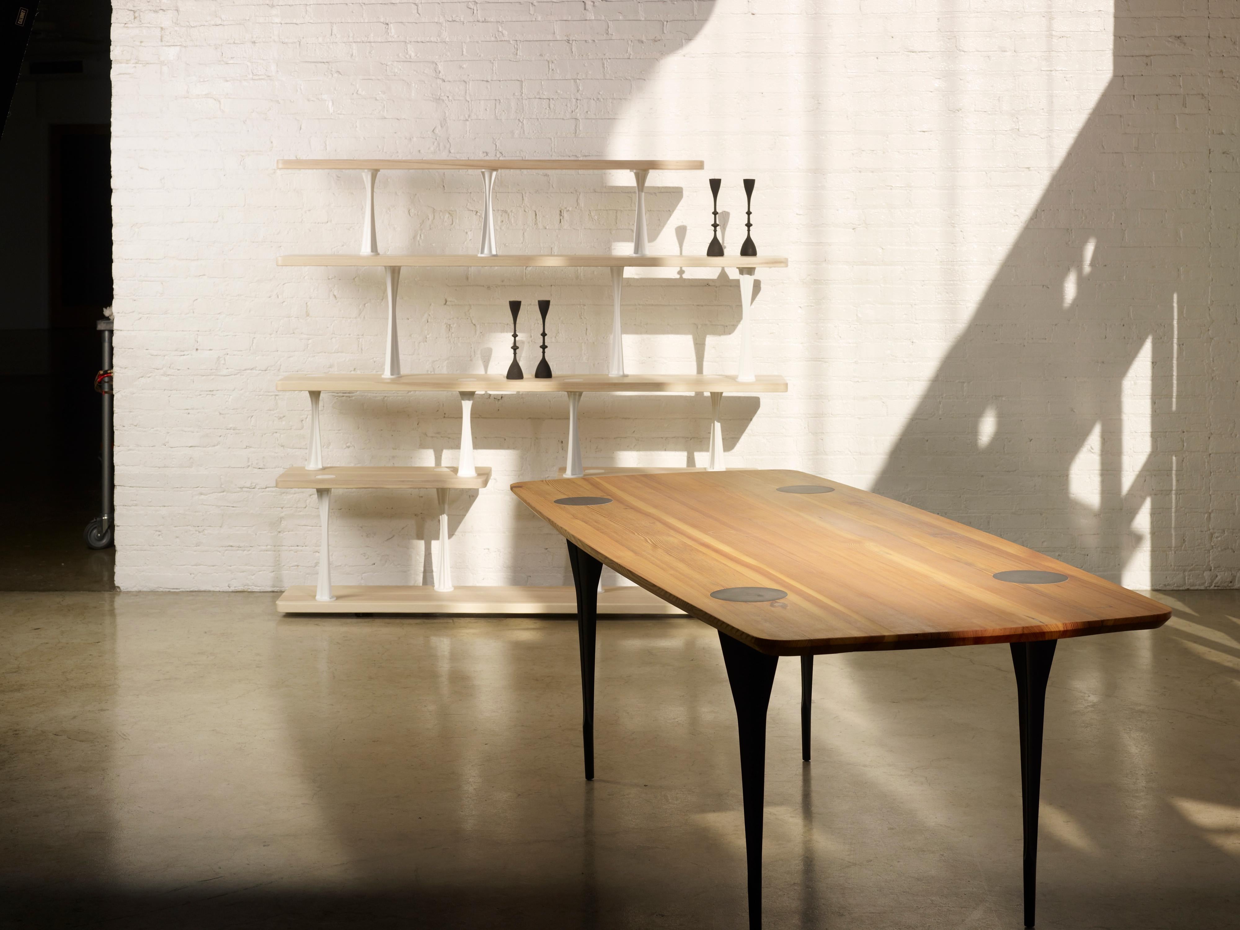 Table de salle à manger à pieds mécaniques en vente 11