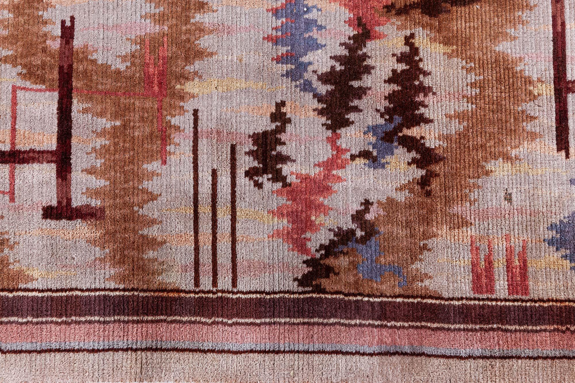 Machine-Made Machine Made Finnish Rug Doris Leslie Blau For Sale