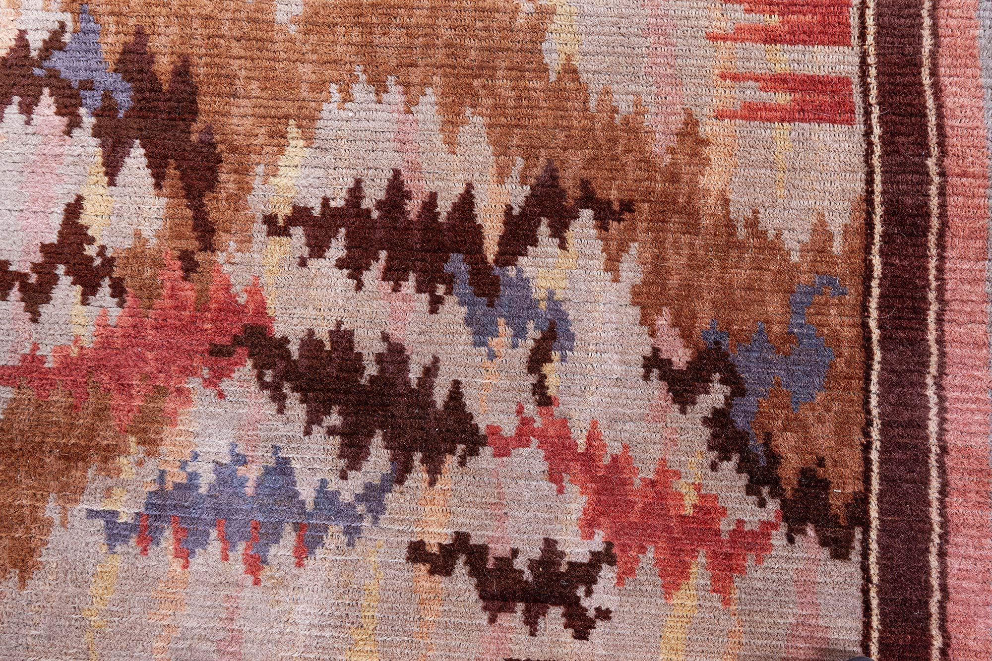 Wool Machine Made Finnish Rug Doris Leslie Blau For Sale