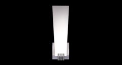 Machined Aluminum Wall Sconce in the Manner of Streamline Moderne