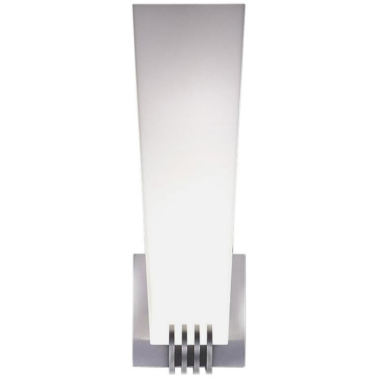 Machined Aluminum Wall Sconce in the Manner of Streamline Moderne For Sale