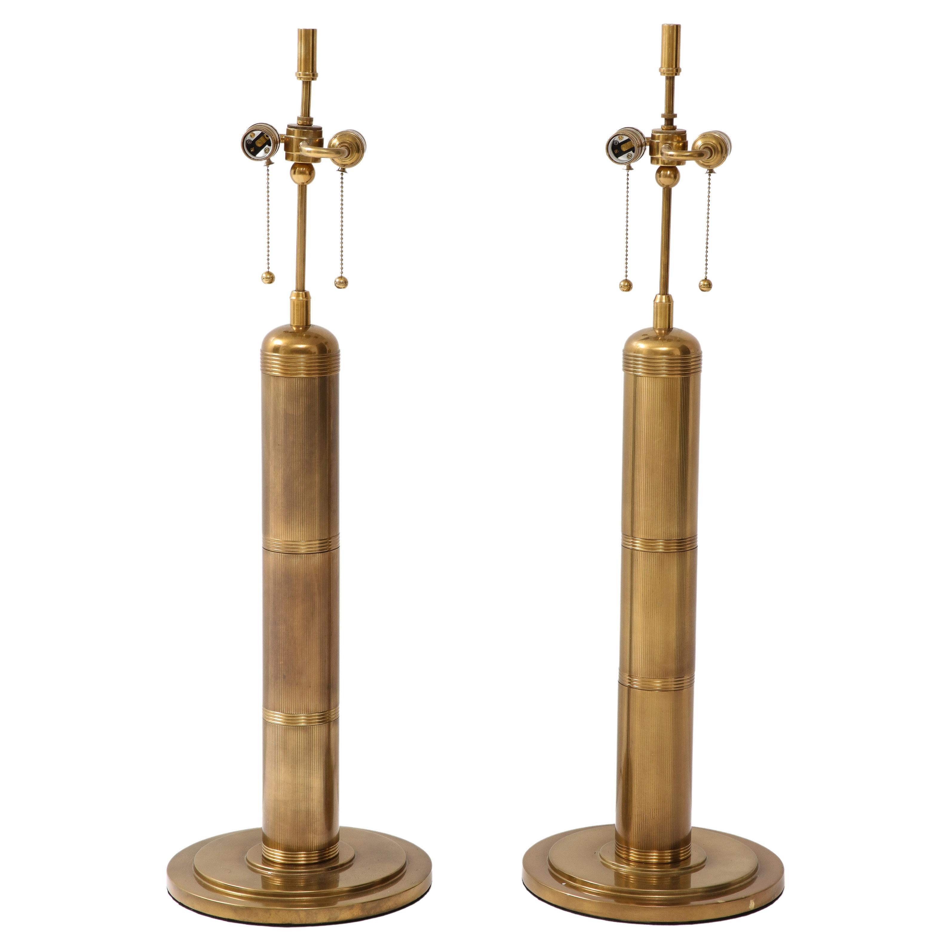 Machine Engraved Brass Lamps For Sale