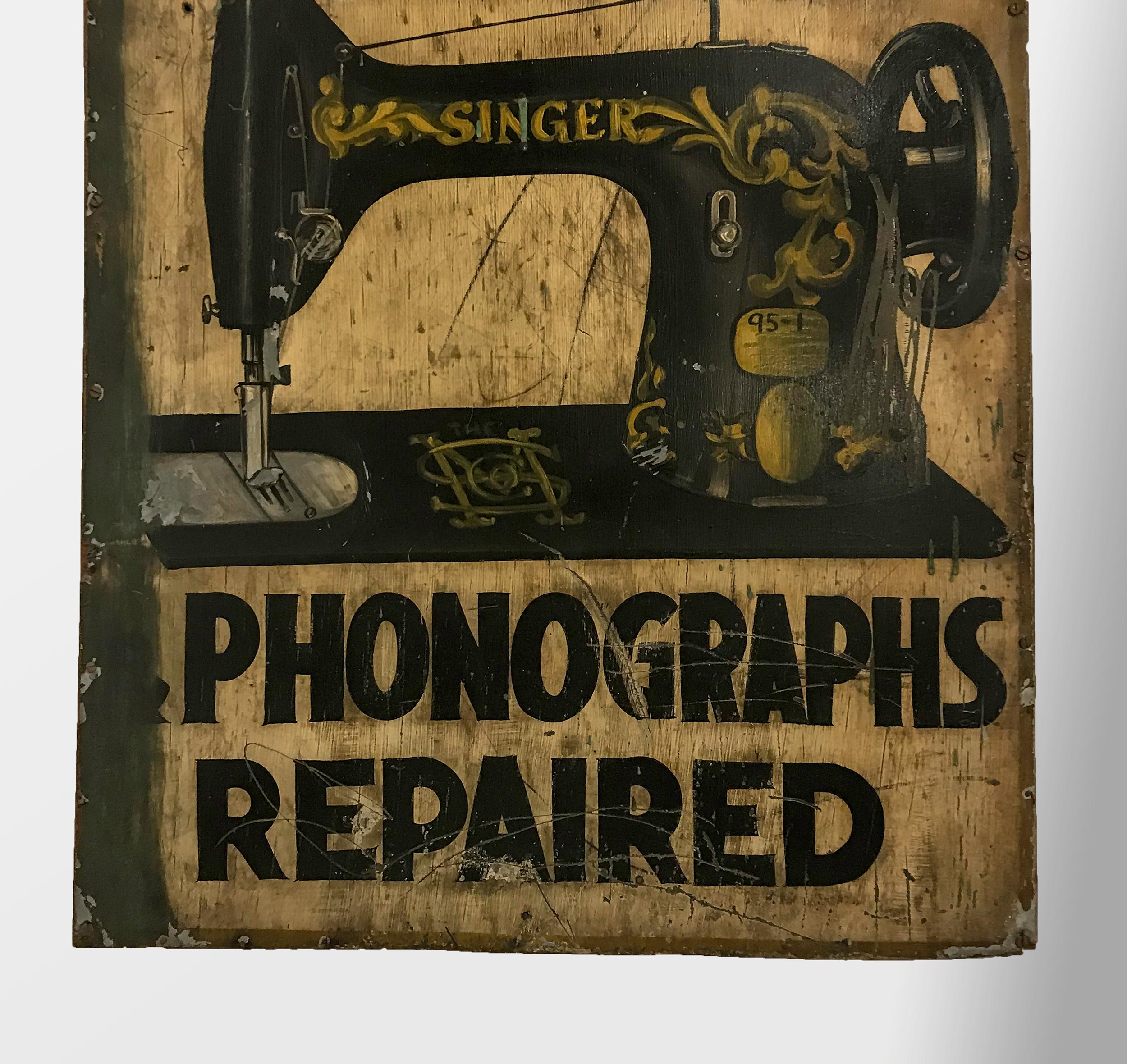 Folk Art Machinist Trade Sign