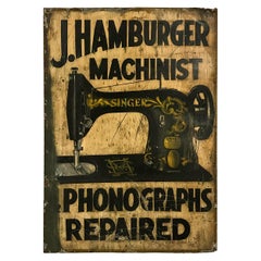 Antique Machinist Trade Sign