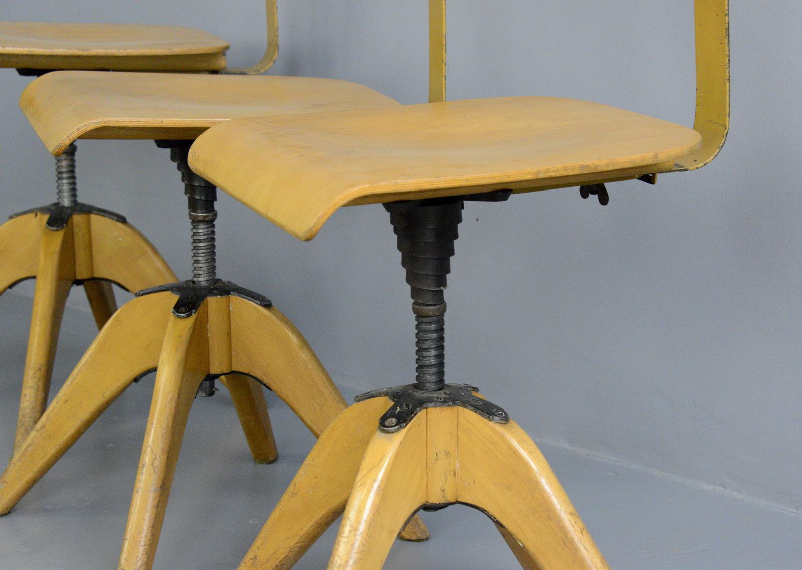Machinists Chairs by Bombenstabil, circa 1930s 1