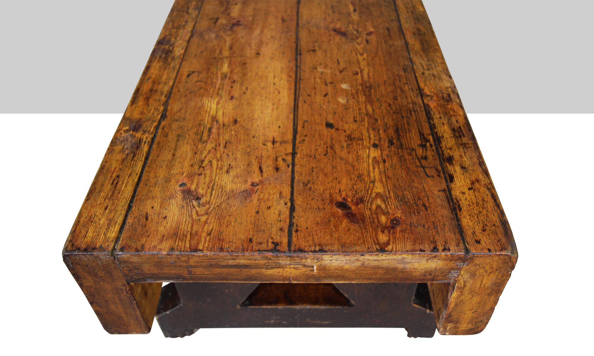 English Machinists Pine Coffee Table